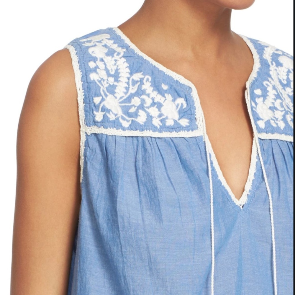 Joie Gavriel Embroidered tank